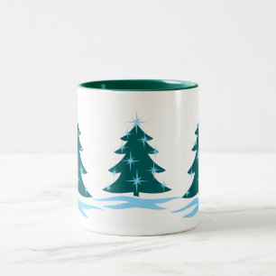 Feierliche Tasse Kaffee Cup Festliches Weihnachtsf