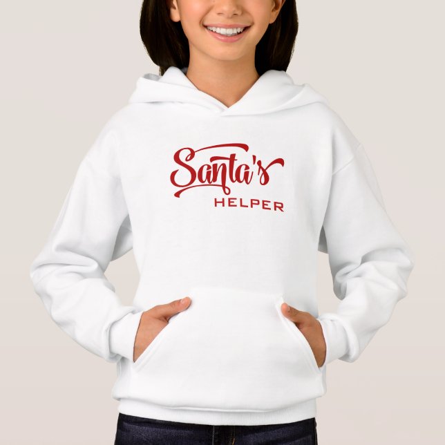 Feierliche Typografie für den Weihnachtsferien Hoodie (Vorderseite)