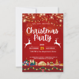 Feierliche und stilvolle Weihnachtsfeiertage Einladung