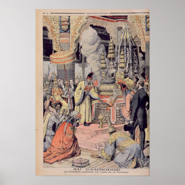 Feierliche Verbrennung von König Norodom I Poster (Vorne)