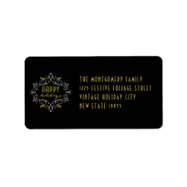 Feierliche Veröffentlichung Art Deco Happy Holiday