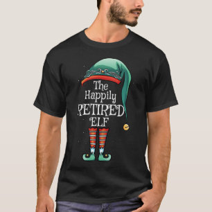 Feierliche Weihnachten Der glückliche Elf - Reifen T-Shirt