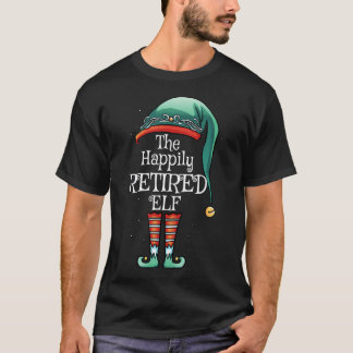Feierliche Weihnachten Der glückliche Elf - Reifen T-Shirt