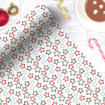 Feierliche Weihnachten in Multicolor Geschenkpapier<br><div class="desc">Mit diesem charmanten, mehrfarbigen Weihnachtspapier verwöhnen Sie Ihre Geschenke im festlichen Stil. Mit einem spielerischen Rot-, Grün-, Blau- und Braun-Sternenmuster verleiht dieses Packpapier Ihren Urlaubsgeschenken eine lustige und skurrile Touch. Ideal für Weihnachtsfeiern, Feierlichkeiten oder ein farbenfroher Schatten unter dem Baum. Aus hochwertigem Papier gefertigt, ist es sowohl haltbar als auch...</div>