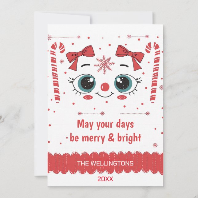 Feierliche Weihnachten - Merry & Bright (Vorderseite)