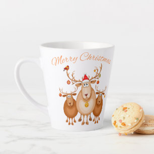 Feierliche Weihnachten - Rentierfest-Tasse Milchtasse