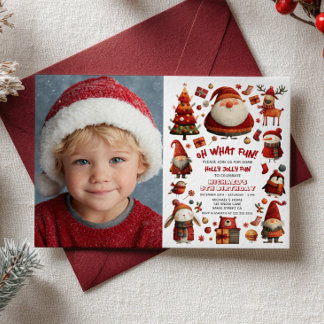 Feierliche Weihnachten Whimsikkids's Geburtstagspa Einladung