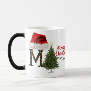 Feierliche Weihnachtsfarbenmorphing-Tasse Verwandlungstasse