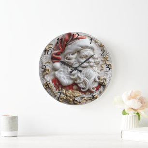 Feierliche Weihnachtsfeier Große Wanduhr