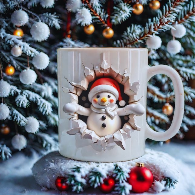 Feierliche Weihnachtsfeier im Snowman - 3D-Urlaub Kaffeetasse (Von Creator hochgeladen)