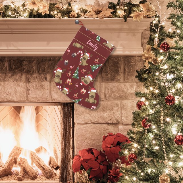 Feierliche Weihnachtsfeier mit Freunden Kleiner Weihnachtsstrumpf (Von Creator hochgeladen)