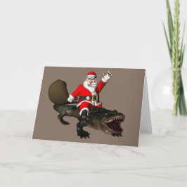 Feierliche Weihnachtsfeier Reiten Feiertagskarte