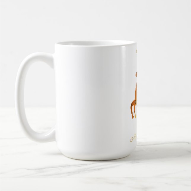 Feierliche Weihnachtsfeier Rentier - Perfekt für F Kaffeetasse (Links)
