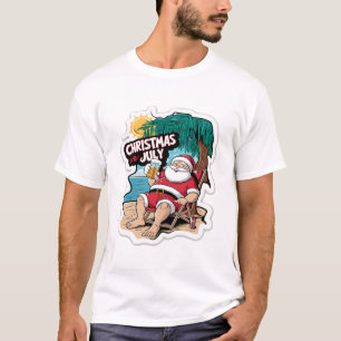 Feierliche Weihnachtsfeiern Entspannen an der trop T-Shirt