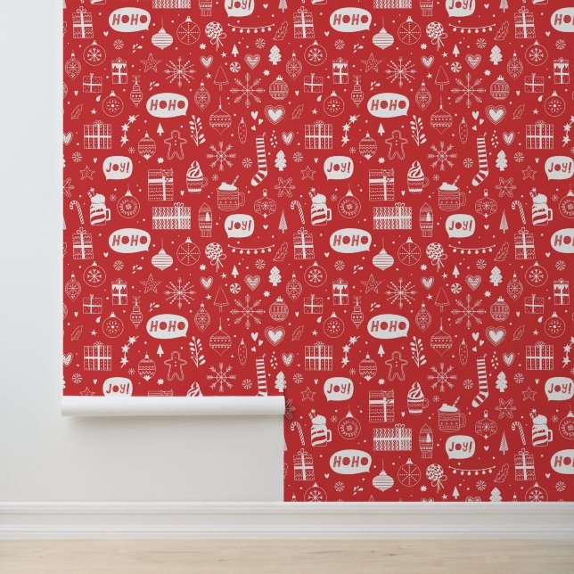 Feierliche Weihnachtsgeschenke Dekorationen Tapete (Anwendung)