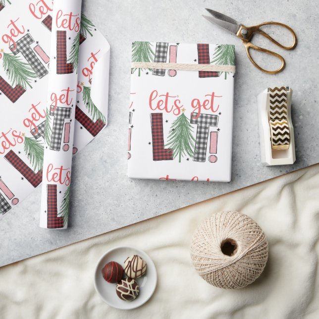 Feierliche Weihnachtsgeschenke für Lassend Spaß Geschenkpapier (Kunsthandwerk)