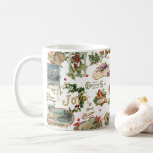 Feierliche Weihnachtsgrüße Collage White Kaffeetasse