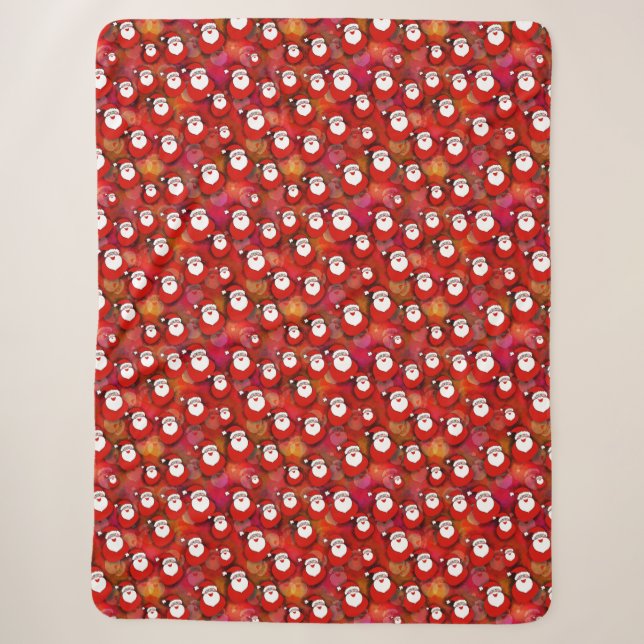 Feierliche Weihnachtsklauseln Sherpadecke (Vorderseite)