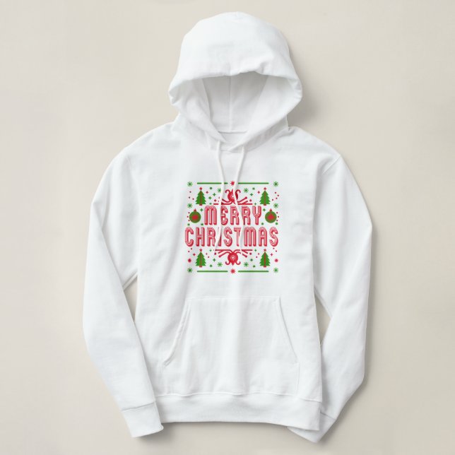 Feierliche Weihnachtsmagie Hoodie (Design vorne)
