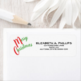 Feierliche Weihnachtstypografie Red Green Custom