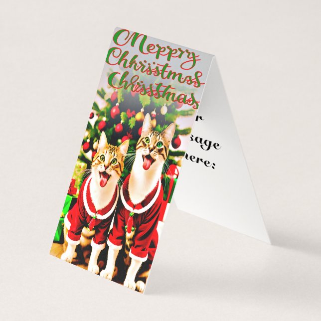 Feierliche Wünsche für Cat Lover Schwester Merry (Vorderseite)