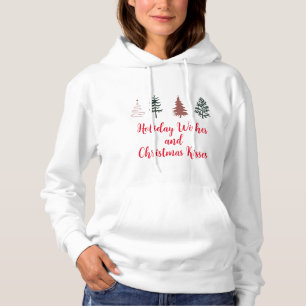 Feierliche Wünsche und Weihnachten Küsse Frauen Hoodie