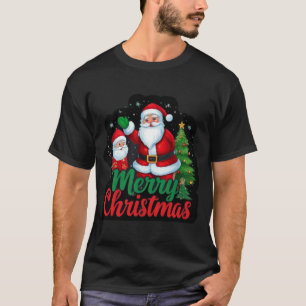 "Feierlicher Anlass: Frohe Weihnachtsbaume und Wei T-Shirt