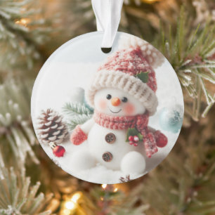 Feierlicher Feiertag Snowman Ornament
