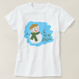 Feierlicher Feiertag Snowman T-Shirt