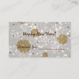 Feierlicher Glitzer zum neuen Jahr Platzkarte