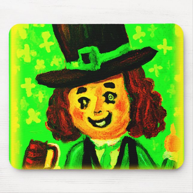 Feierlicher St. Patrick's Day. Jetzt kaufen Mousepad (Vorne)