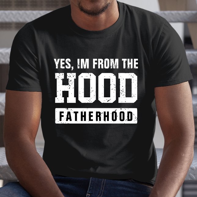 Feierlicher Tag der Vaterschaft T-Shirt (Funny Hood Fatherhood Father's Day T-Shirt)