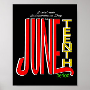 Feierlicher Unabhängigkeitstag am 19. Juni Poster