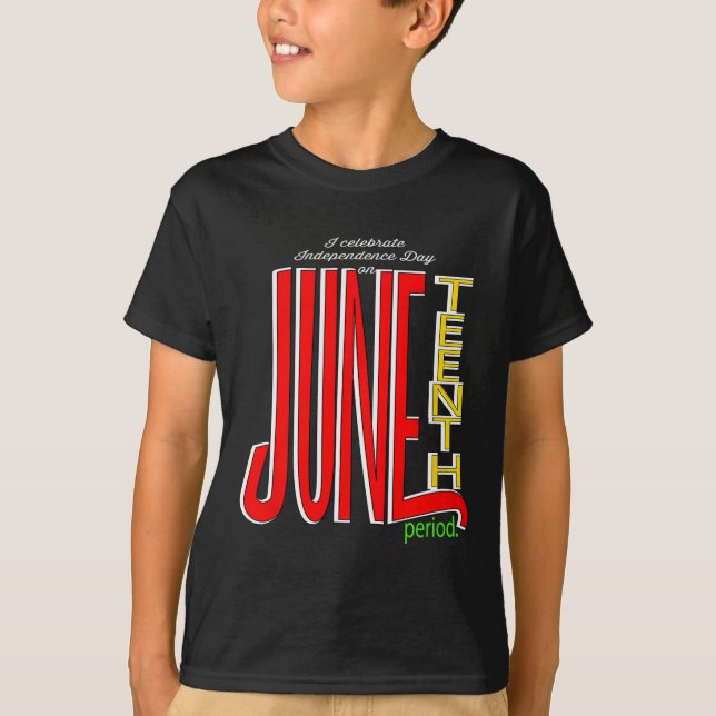 Feierlicher Unabhängigkeitstag am 19. Juni T-Shirt (Vorderseite)