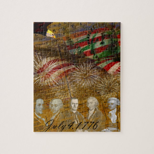 Feierlicher Unabhängigkeitstag Puzzle (Vertikal)