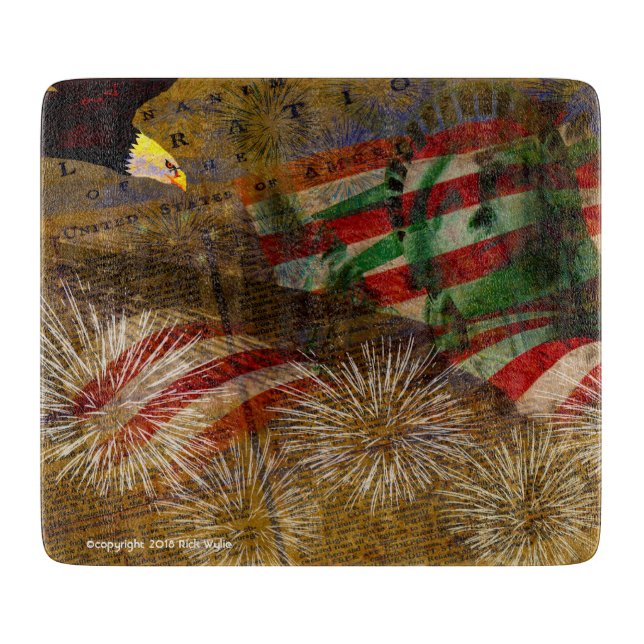 Feierlicher Unabhängigkeitstag Schneidebrett (Vorderseite)