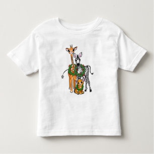Feierlicher Urlaub Giraffe, Zebra, Tiger Kleinkind T-shirt