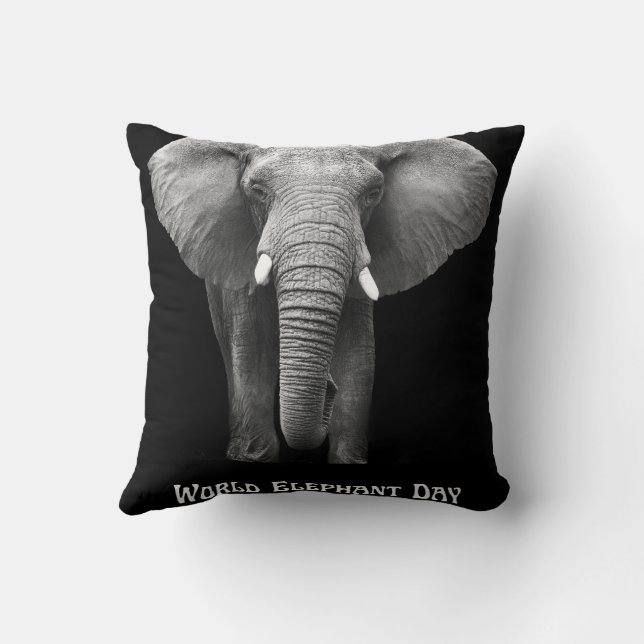 Feierlicher Weltleitentag: Majestic Design Kissen (Rückseite)