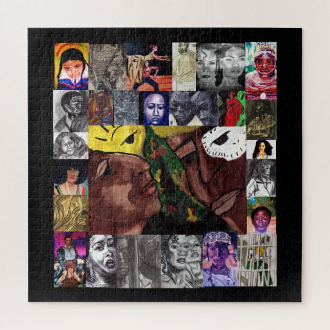 FEIERLICHES AFRIKANISCHES KULTURRätsel Puzzle (Vertikal)
