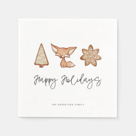 Feierliches Cookie Trio Christmas Napkin Serviette