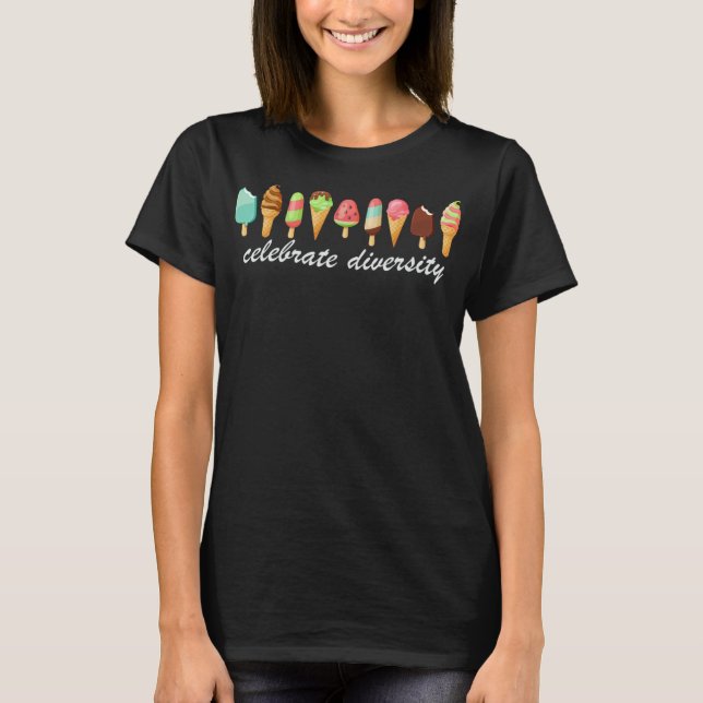 FEIERLICHES DIVERSITY! Ice Cream Lover Gift Funny  T-Shirt (Vorderseite)