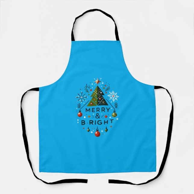 Feierliches fröhliches und helles Weihnachtsbaumde Schürze (Vorderseite)