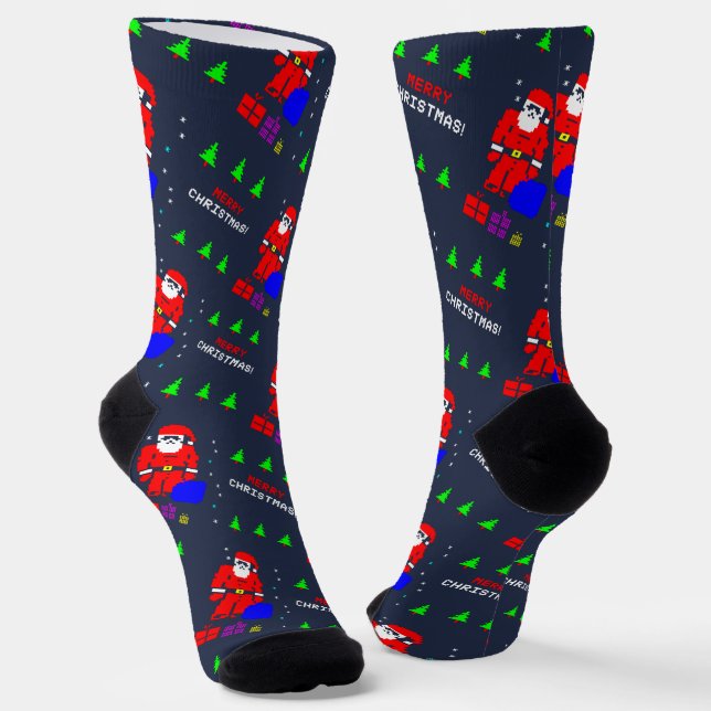 Feierliches Glück Feiertage Weihnachten Weihnachte Socken (Gewinkelt)
