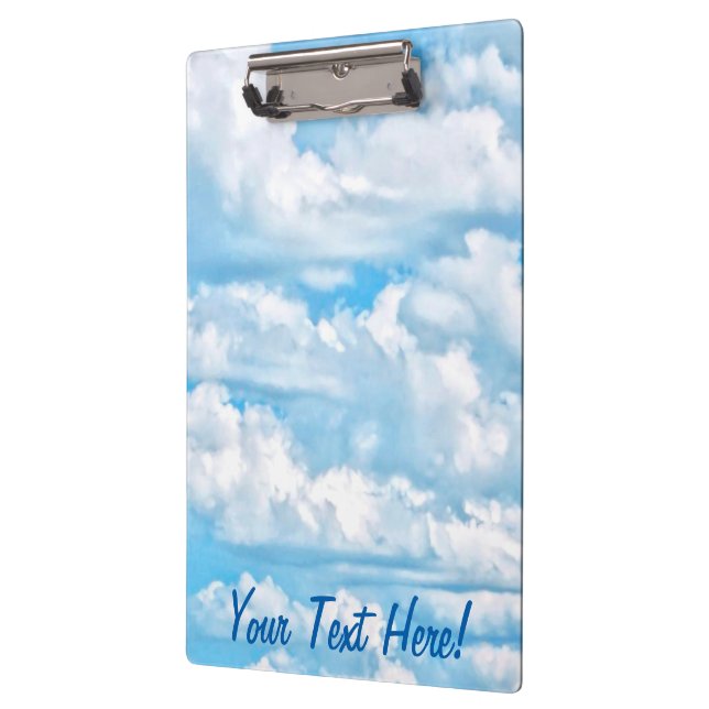Feierliches Glück - Hintergrund sonnige Wolken Klemmbrett (Links)