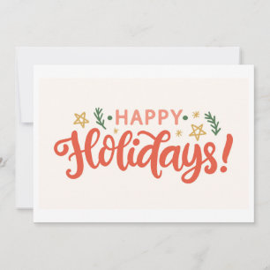 Feierliches Happy Holidays Design Karte