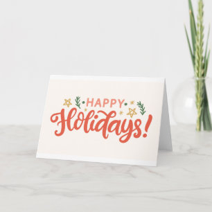 Feierliches Happy Holidays Design Karte