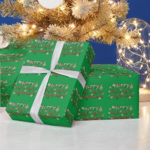 Feierliches Lachen: Fröhliche Chri... Chri... Chri Geschenkpapier
