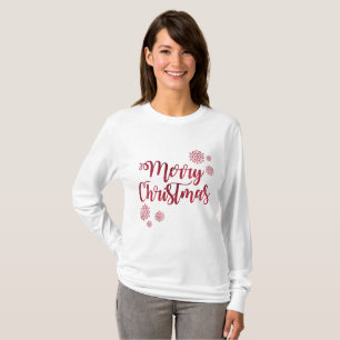 Feierliches Langschläfchen Frohe Weihnachtsfeier T T-Shirt