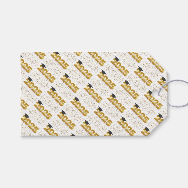 feierliches Muster 2025 für den Abschluss Geschenkanhänger (Vorderseite (Horizontal))