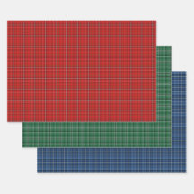 Feierliches Rot, Grün und Blauer Urlaub Kariert